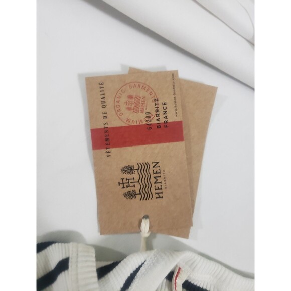 Hemen Biarritz Marcel Gari Breton Stripe Natural Marine Tank Top Womans XL - Picture 8 of 8